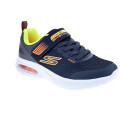 Zapatillas Skechers zapatos Niño modelo Microspec Max Advance Azul Velcro