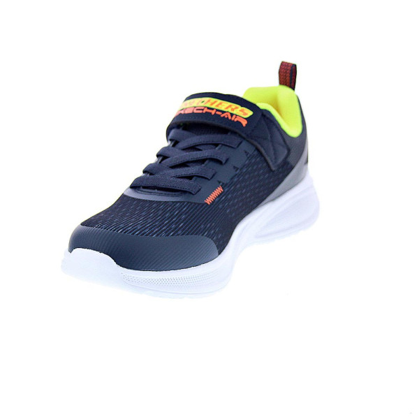 Zapatillas Skechers zapatos Niño modelo Microspec Max Advance Azul Velcro