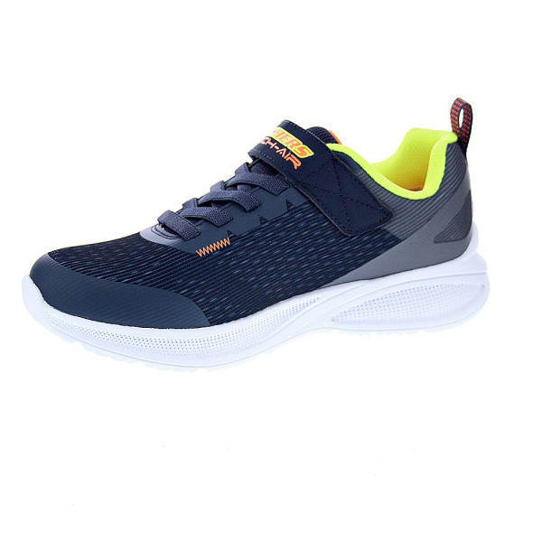 Zapatillas Skechers zapatos Niño modelo Microspec Max Advance Azul Velcro