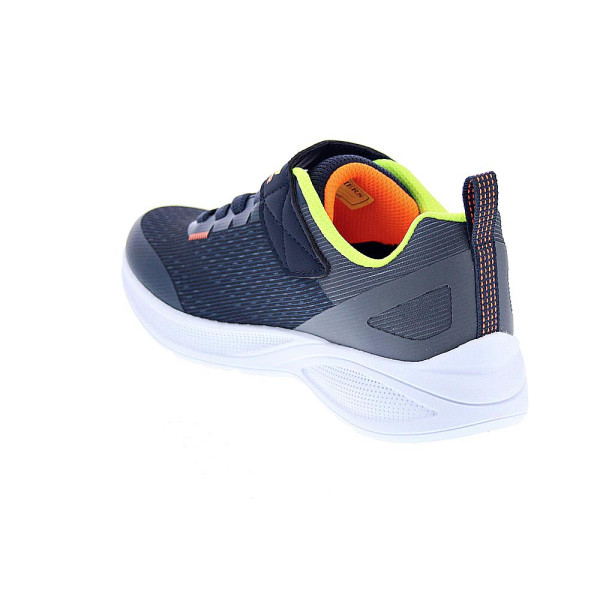 Zapatillas Skechers zapatos Niño modelo Microspec Max Advance Azul Velcro