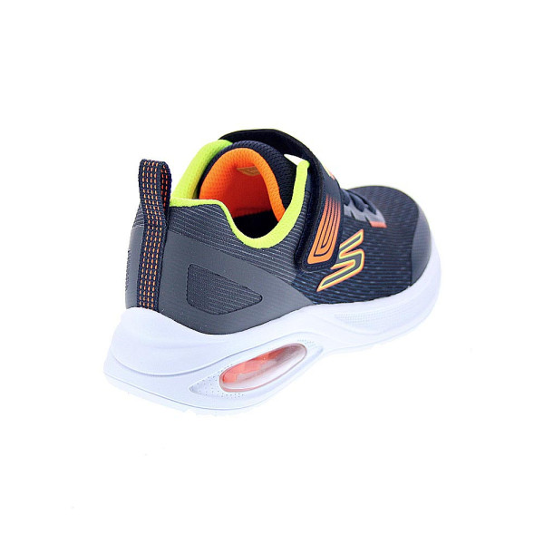 Zapatillas Skechers zapatos Niño modelo Microspec Max Advance Azul Velcro