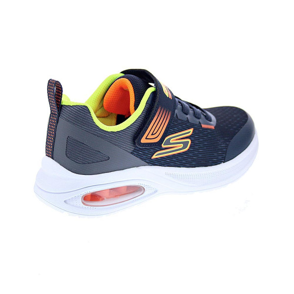 Zapatillas Skechers zapatos Niño modelo Microspec Max Advance Azul Velcro