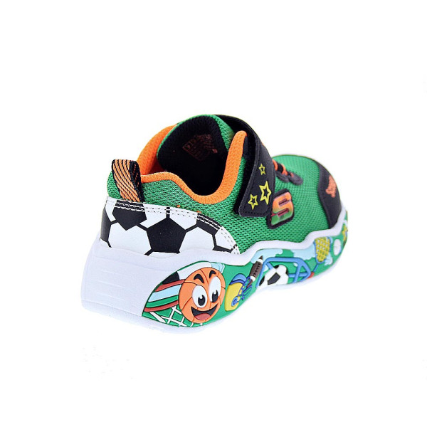 Zapatillas Skechers zapatos Niño modelo Play Scene Verde Velcro