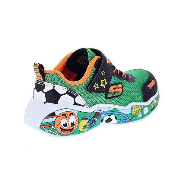 Zapatillas Skechers zapatos Niño modelo Play Scene Verde Velcro
