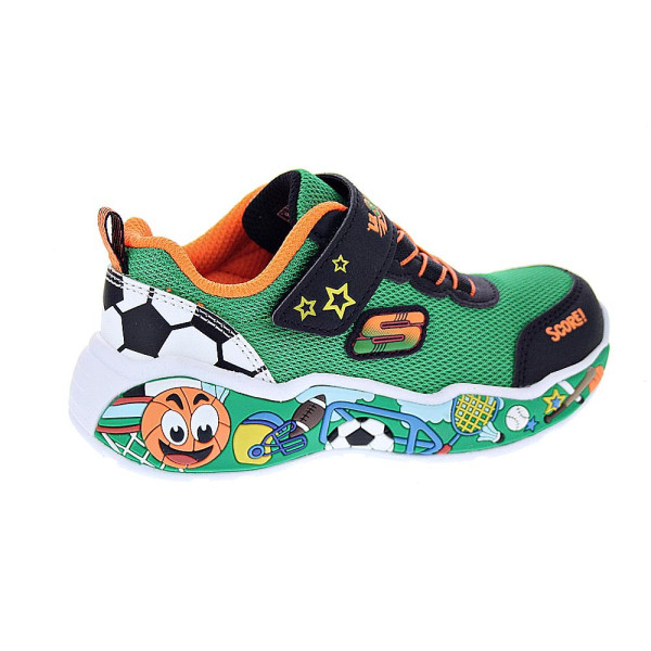 Zapatillas Skechers zapatos Niño modelo Play Scene Verde Velcro