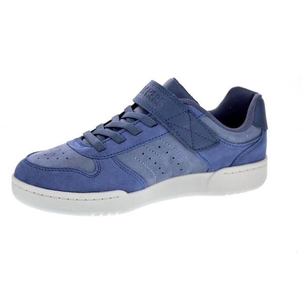Zapatillas Skechers zapatos Niño modelo Quick Street Azul Velcro