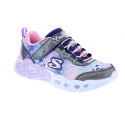 Zapatillas Skechers zapatos Niña modelo Luces Infinite Heart Jewels Azul Velcro