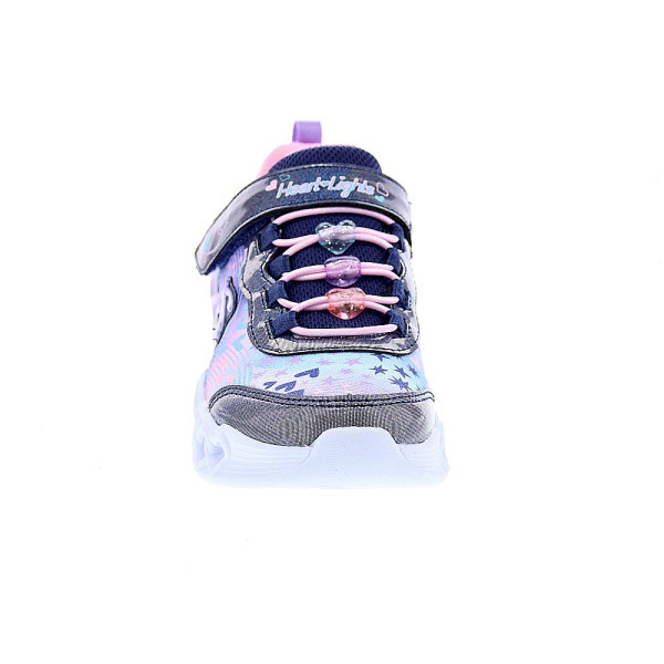 Zapatillas Skechers zapatos Niña modelo Luces Infinite Heart Jewels Azul Velcro