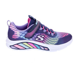 Zapatillas Skechers zapatos Niña modelo Luces Rainbow Cruisers Violeta Velcro