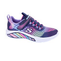 Zapatillas Skechers zapatos Niña modelo Luces Rainbow Cruisers Violeta Velcro