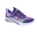 Zapatillas Skechers zapatos Niña modelo Luces Rainbow Cruisers Violeta Velcro