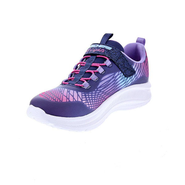 Zapatillas Skechers zapatos Niña modelo Luces Rainbow Cruisers Violeta Velcro