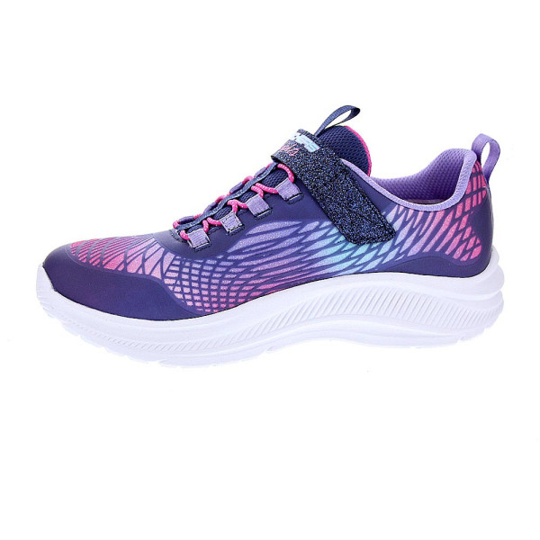 Zapatillas Skechers zapatos Niña modelo Luces Rainbow Cruisers Violeta Velcro