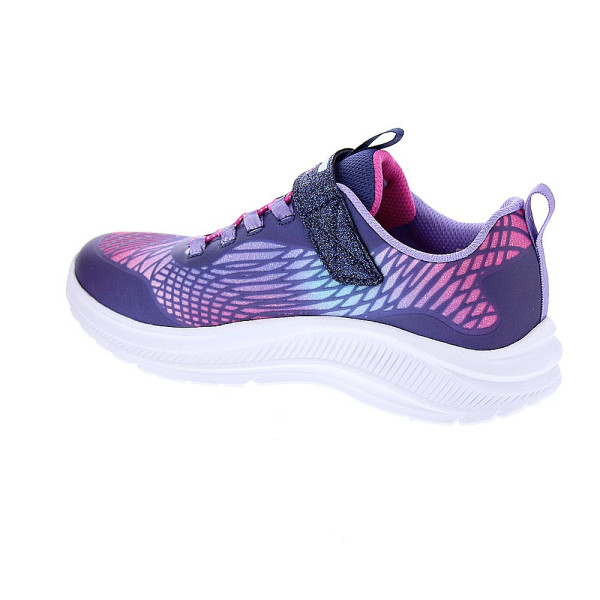 Zapatillas Skechers zapatos Niña modelo Luces Rainbow Cruisers Violeta Velcro
