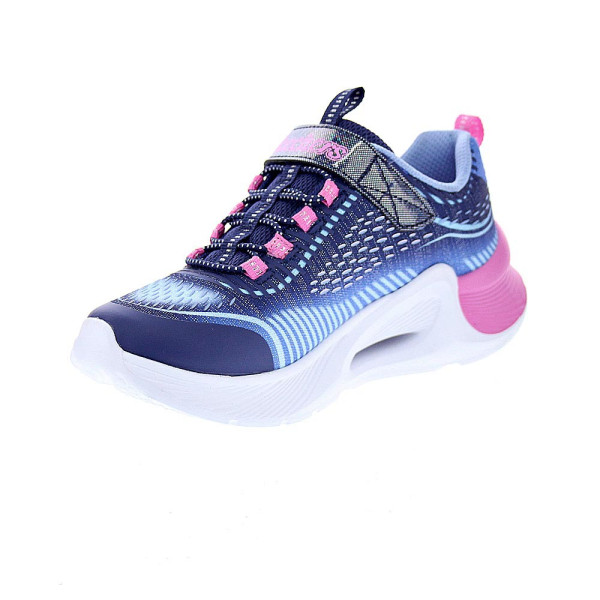 Zapatillas Skechers zapatos Niña modelo Tide Tech Azul Velcro