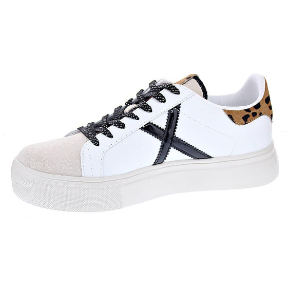 Zapatillas Munich zapatos Mujer modelo Rete Sky 80 Blanco Cordón