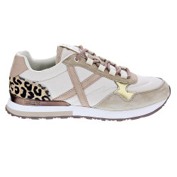Zapatillas Munich zapatos Mujer modelo Sunset 61 Beige Cordón