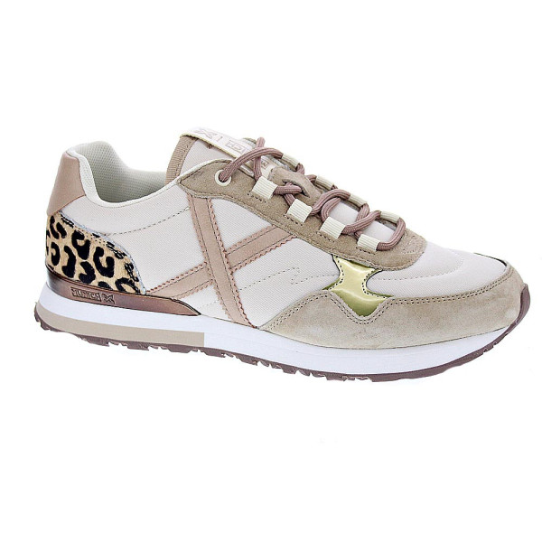 Zapatillas Munich zapatos Mujer modelo Sunset 61 Beige Cordón