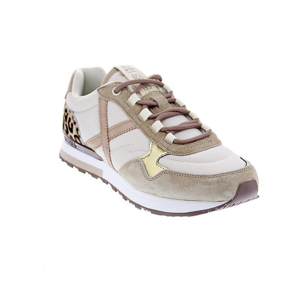 Zapatillas Munich zapatos Mujer modelo Sunset 61 Beige Cordón