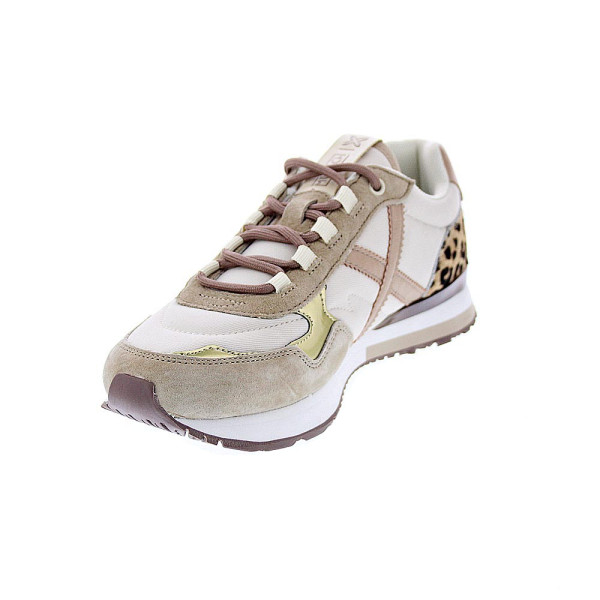 Zapatillas Munich zapatos Mujer modelo Sunset 61 Beige Cordón