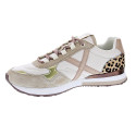 Zapatillas Munich zapatos Mujer modelo Sunset 61 Beige Cordón
