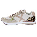 Zapatillas Munich zapatos Mujer modelo Sunset 61 Beige Cordón
