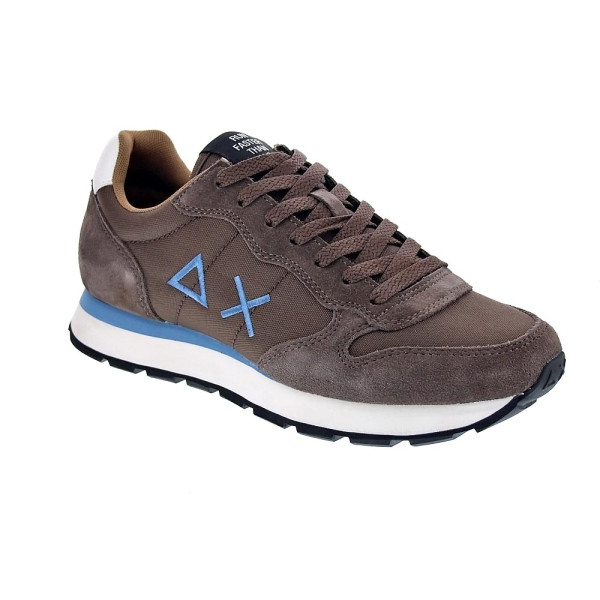 Zapatillas Sun68 AX zapatos Hombre modelo Tom Solid Marrón Cordón