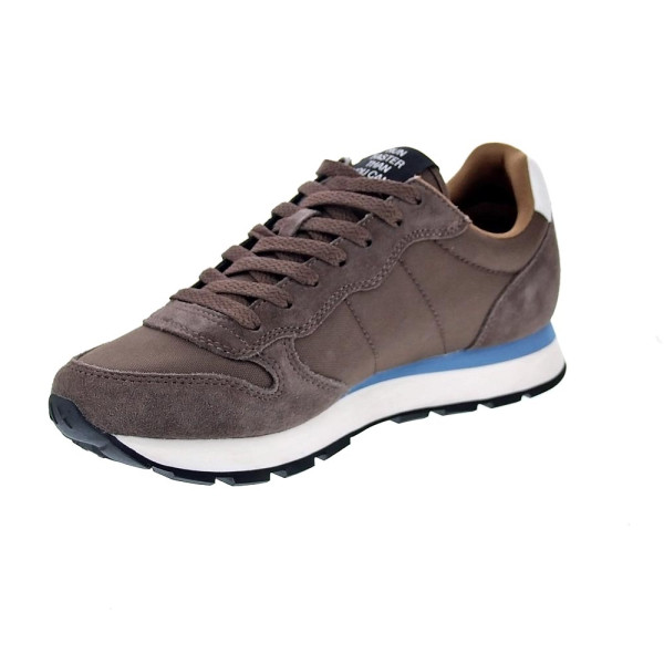 Zapatillas Sun68 AX zapatos Hombre modelo Tom Solid Marrón Cordón