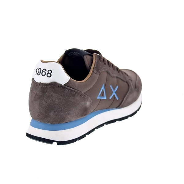Zapatillas Sun68 AX zapatos Hombre modelo Tom Solid Marrón Cordón