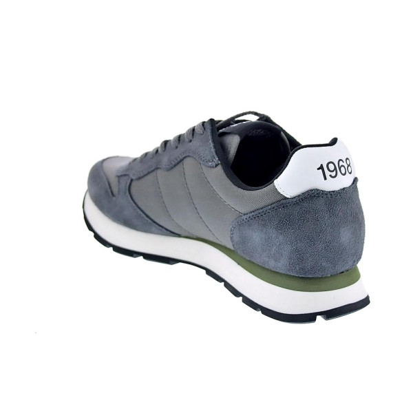 Zapatillas Sun68 AX zapatos Hombre modelo Tom Solid Gris Cordón