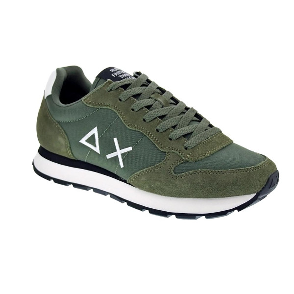 Zapatillas Sun68 AX zapatos Hombre modelo Tom Solid Verde Cordón