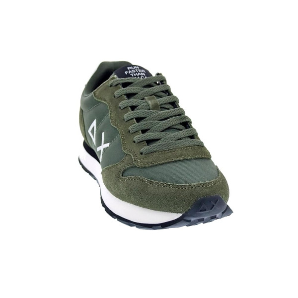Zapatillas Sun68 AX zapatos Hombre modelo Tom Solid Verde Cordón