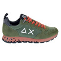 Zapatillas Sun68 AX zapatos Hombre modelo Tom Snake Verde Cordón