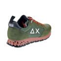 Zapatillas Sun68 AX zapatos Hombre modelo Tom Snake Verde Cordón