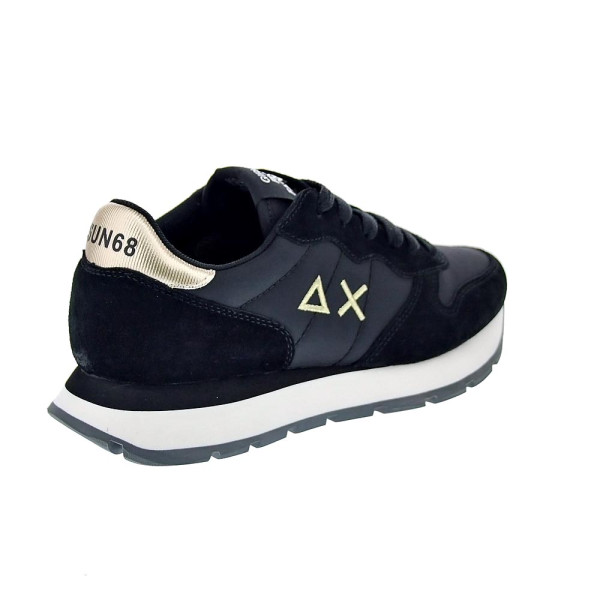 Zapatillas Sun68 AX zapatos Mujer modelo Ally Gold Silver Negro Cordón