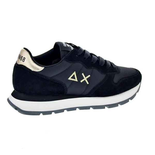 Zapatillas Sun68 AX zapatos Mujer modelo Ally Gold Silver Negro Cordón