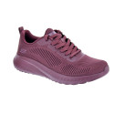 Zapatillas Skechers zapatos Mujer modelo Bobs Squad Chaos Violeta Cordón