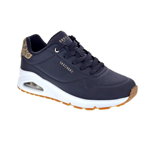 Zapatillas Skechers zapatos Mujer modelo Uno Jungle Nite Negro Cordón