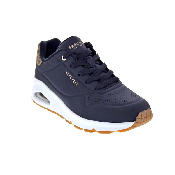 Zapatillas Skechers zapatos Mujer modelo Uno Jungle Nite Negro Cordón