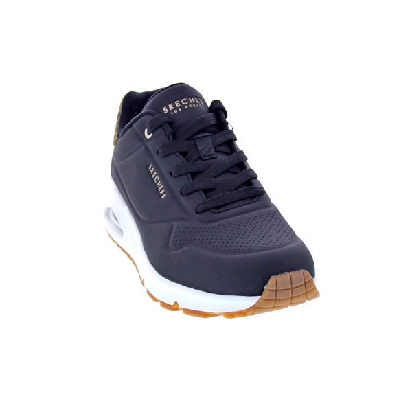 Zapatillas Skechers zapatos Mujer modelo Uno Jungle Nite Negro Cordón