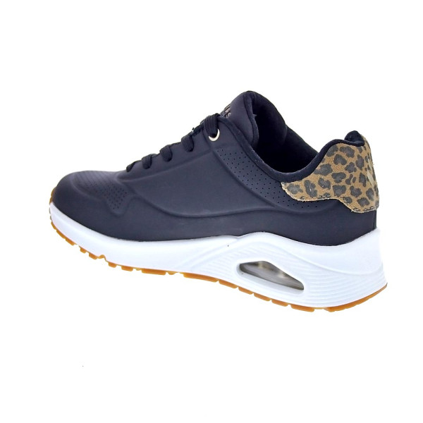 Zapatillas Skechers zapatos Mujer modelo Uno Jungle Nite Negro Cordón