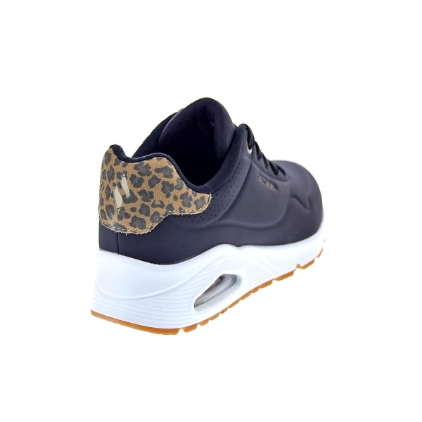 Zapatillas Skechers zapatos Mujer modelo Uno Jungle Nite Negro Cordón