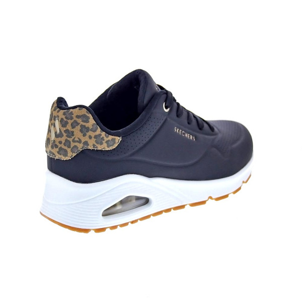 Zapatillas Skechers zapatos Mujer modelo Uno Jungle Nite Negro Cordón