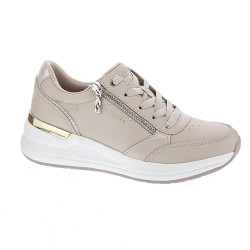 Zapatillas Skechers zapatos Mujer modelo Billion 2 High End Beige Cordón 2