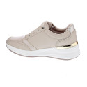 Zapatillas Skechers zapatos Mujer modelo Billion 2 High End Beige Cordón
