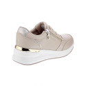Zapatillas Skechers zapatos Mujer modelo Billion 2 High End Beige Cordón
