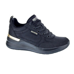 Zapatillas Skechers zapatos Mujer modelo Billion 2 Prissy N Plush Negro Cordón 2