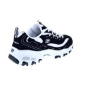 Zapatillas Skechers zapatos Mujer modelo D'Lites Biggest Fan Negro Cordón