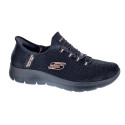Zapatillas Skechers zapatos Mujer modelo Slipins Summits Classy Night Negro Elástico