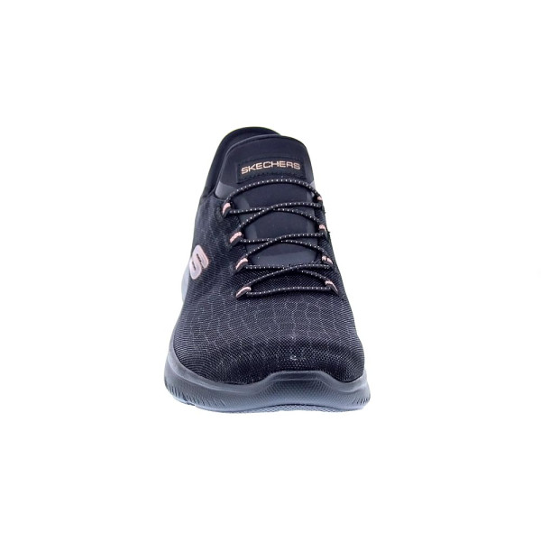 Zapatillas Skechers zapatos Mujer modelo Slipins Summits Classy Night Negro Elástico